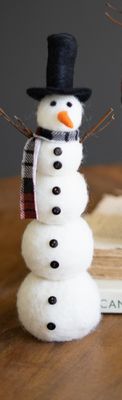 Felt Snowmen w/Hat - Sm