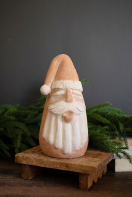 Ivory and Terracotta Santa