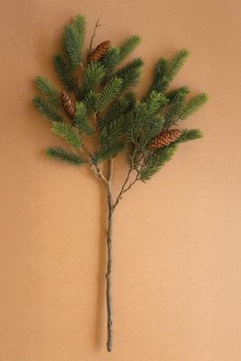 Artificial Fir Spray w/Cones