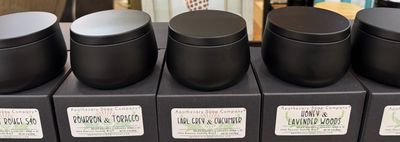 Bourbon &amp; Tobacco - Black Candle Tin