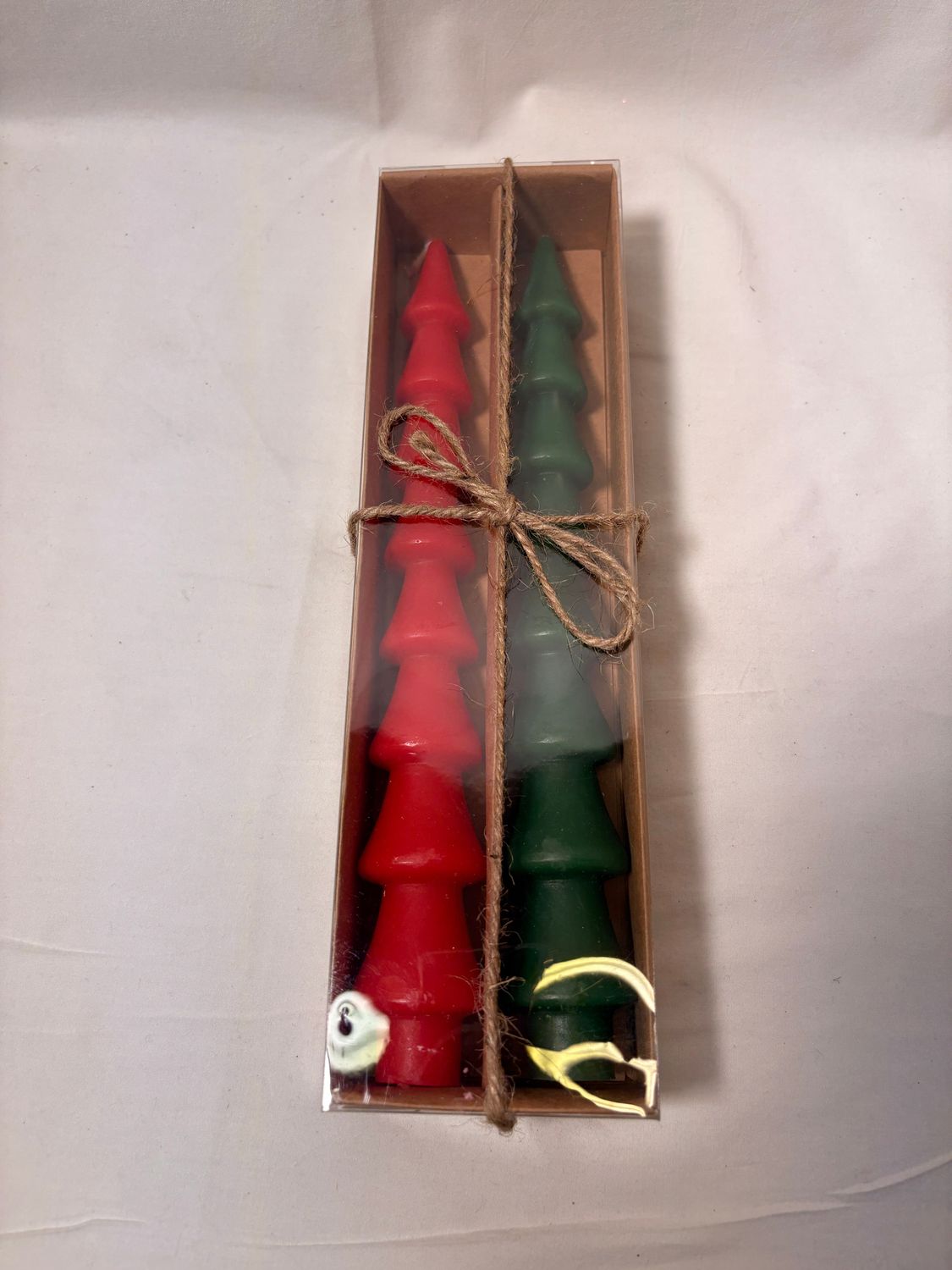 S/2 Red/Green Narrow Tree Taper Candles S/2 Red/Green Narrow Tree Taper Candles