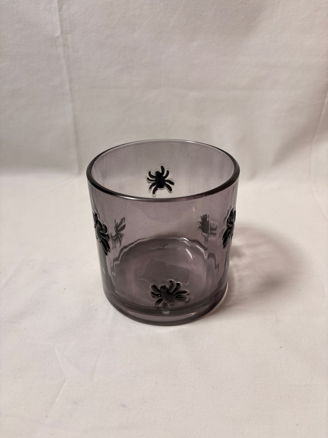 Embossed Halloween Candleholder - Spiders Embossed Halloween Candleholder - Spiders