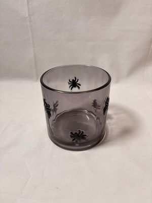 Embossed Halloween Candleholder - Spiders Embossed Halloween Candleholder - Spiders