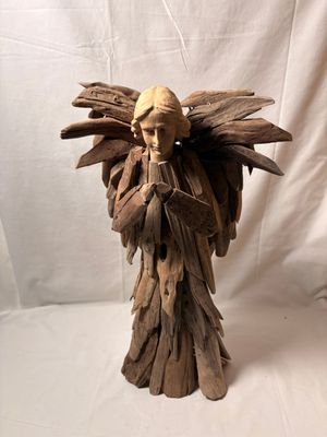 Driftwood Praying Angel 18"H x 1"W