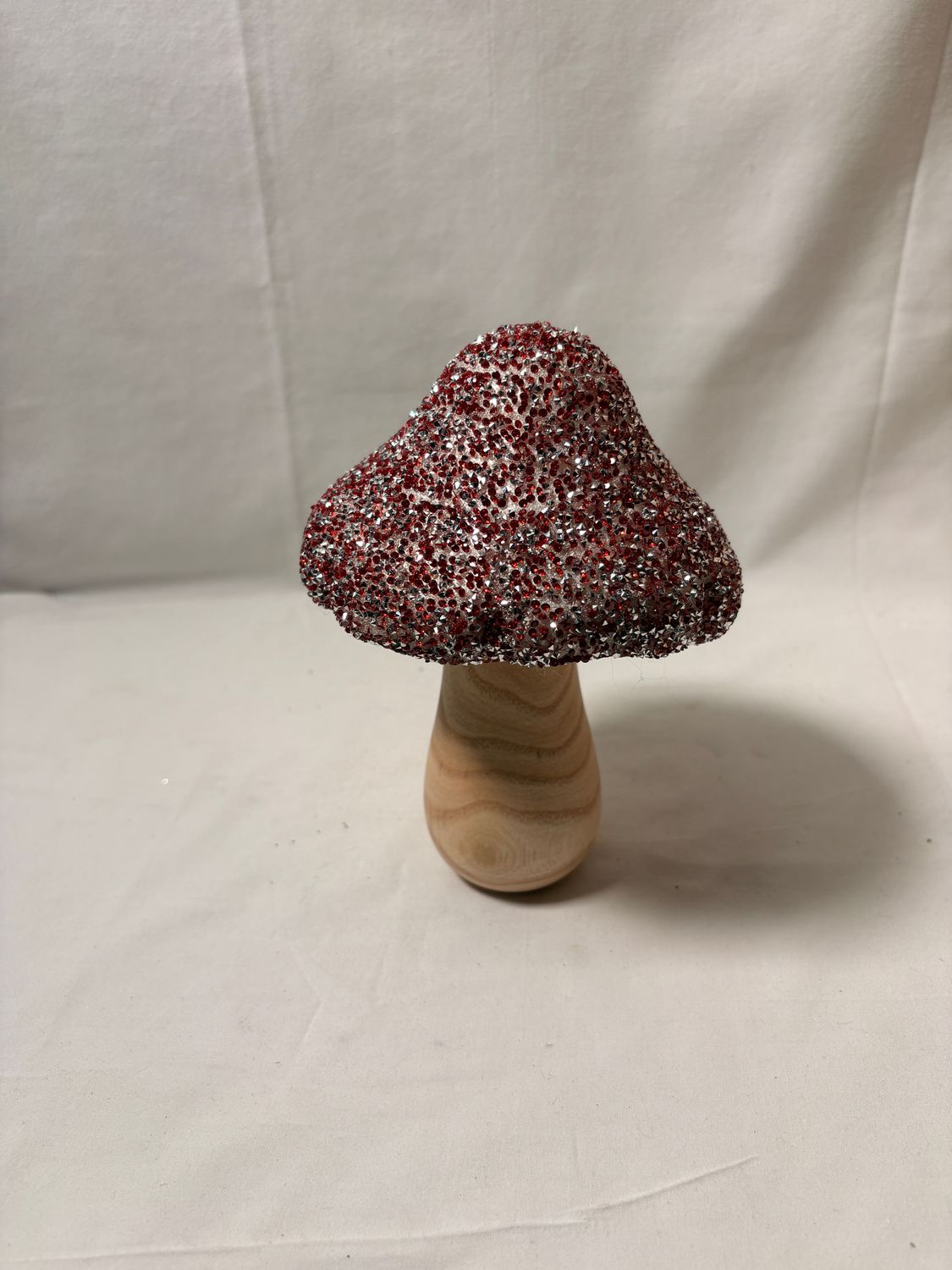 Table Top Glitter Mushroom Lg Table Top Glitter Mushroom Lg