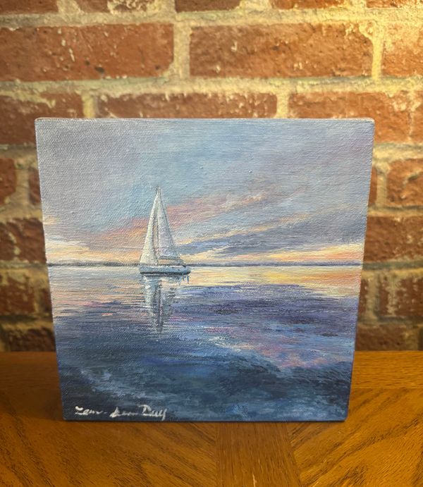 Sunset Sail - 8.25" x 8.25"T