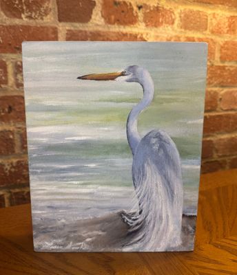 Stunning Egret - 8 x 10"T