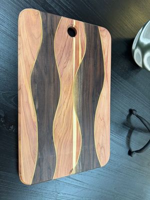 Stripe Cutting Board II - 12" x 19"T