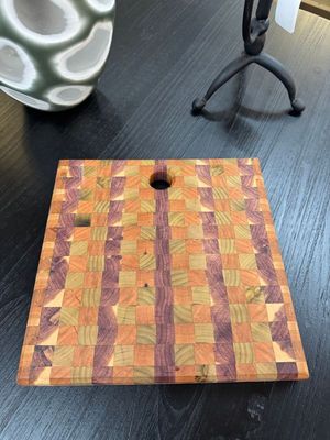 Checker Cutting Board - 11.5" x 11.5"T
