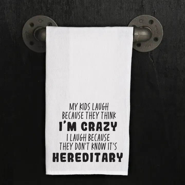 My Kids Laugh Tea Towel