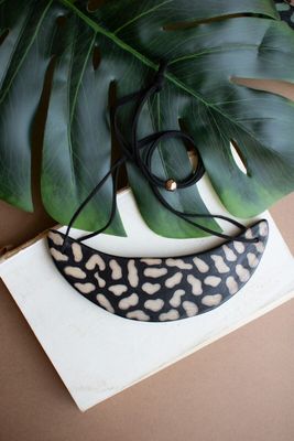 Clay Lenca Bibb Necklace - Ivory
