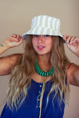 Striped Hat - Oatmeal