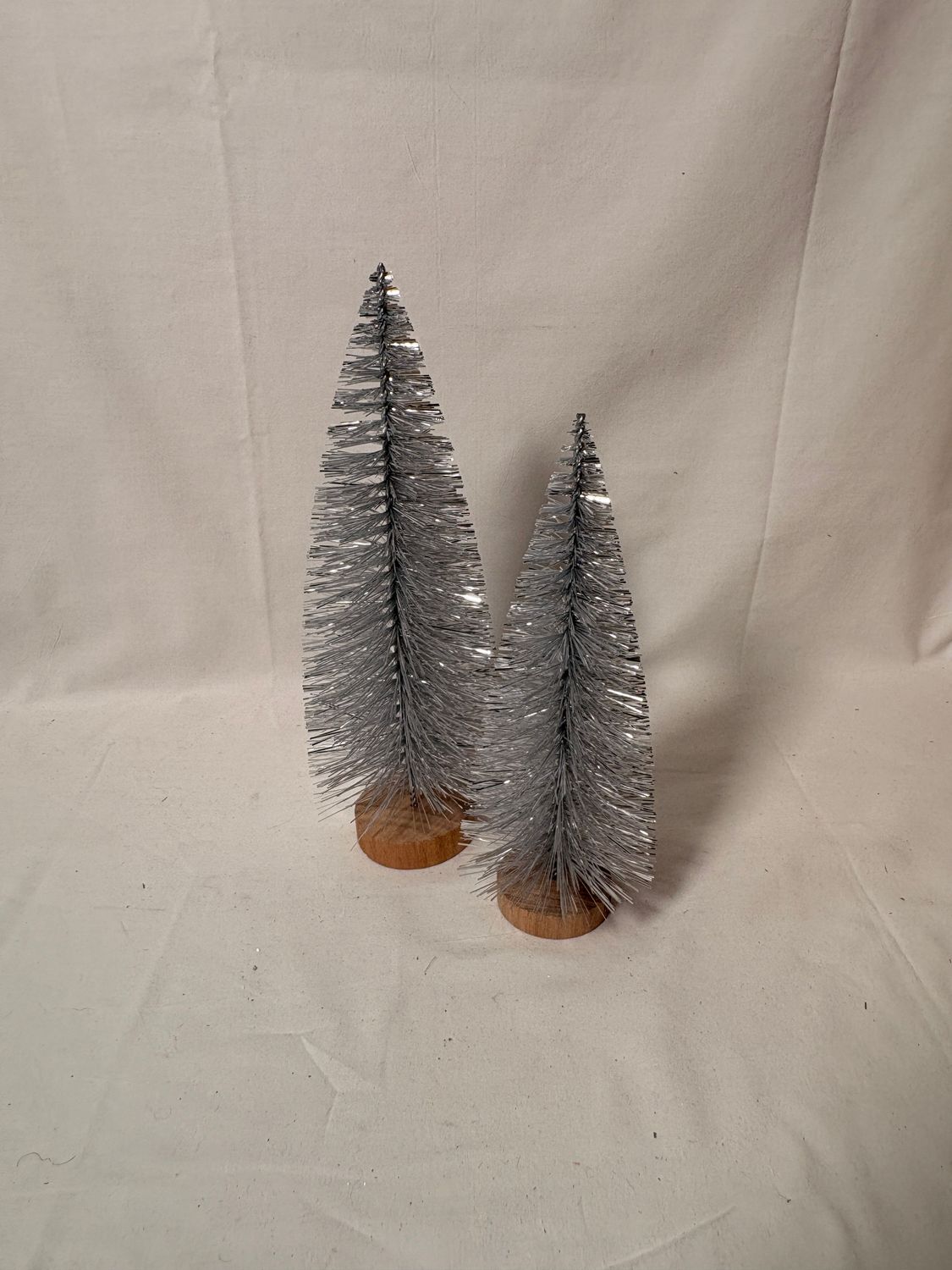 S/2 Silver Frost Bristle Trees S/2 Silver Frost Bristle Trees