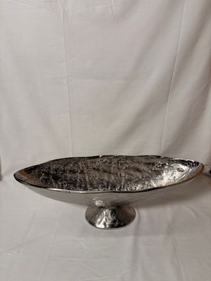 Oval Antique Silver Bowl Lg Oval Antique Silver Bowl Lg