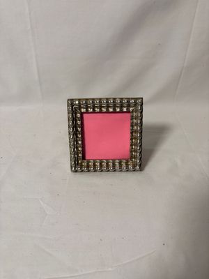 Pearl Bead Silver Mini Frame 3x3 Pearl Bead Silver Mini Frame 3x3