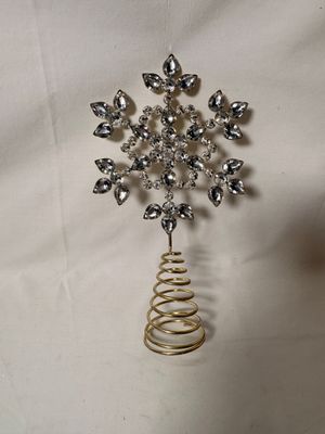 Clear Silver Tree Topper