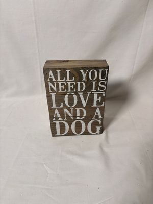 Wood Sign - Love & a Dog Wood Sign - Love & a Dog