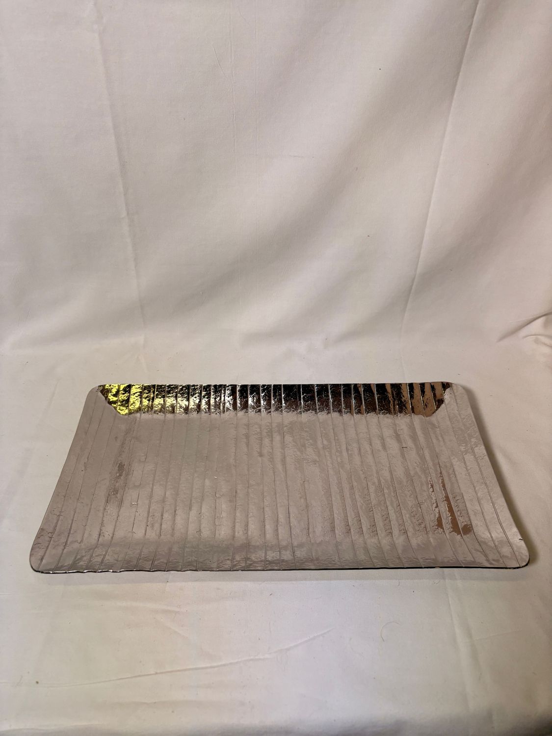 Aluminum Rectangle Tray Silver Aluminum Rectangle Tray Silver