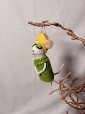 Felt Spa Mouse Ornament