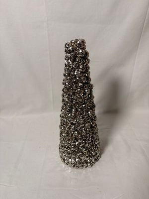 Bubble Glitter Cone Tree Champaign Sm