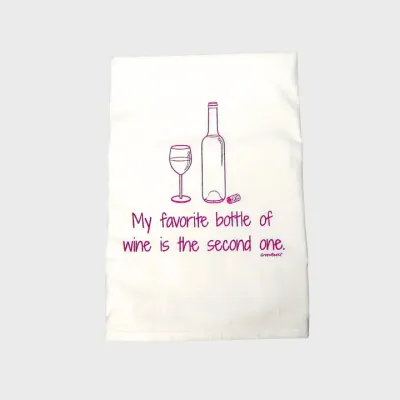 Favorite Wine Tea Towel Favorite Wine Tea Towel