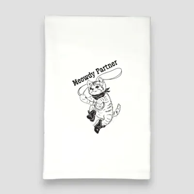 Meowdy Partner Tea Towel Meowdy Partner Tea Towel