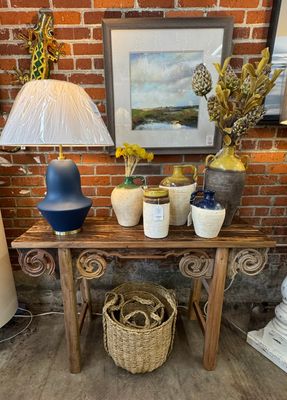 Recycled Carved Wooden Console Recycled Carved Wooden Console
