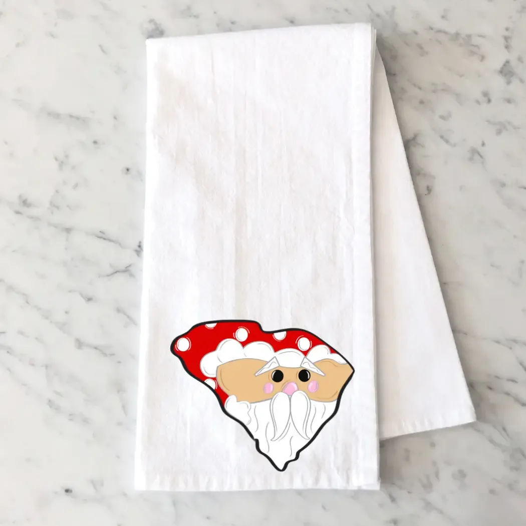 South Carolina Santa Tea Towel South Carolina Santa Tea Towel