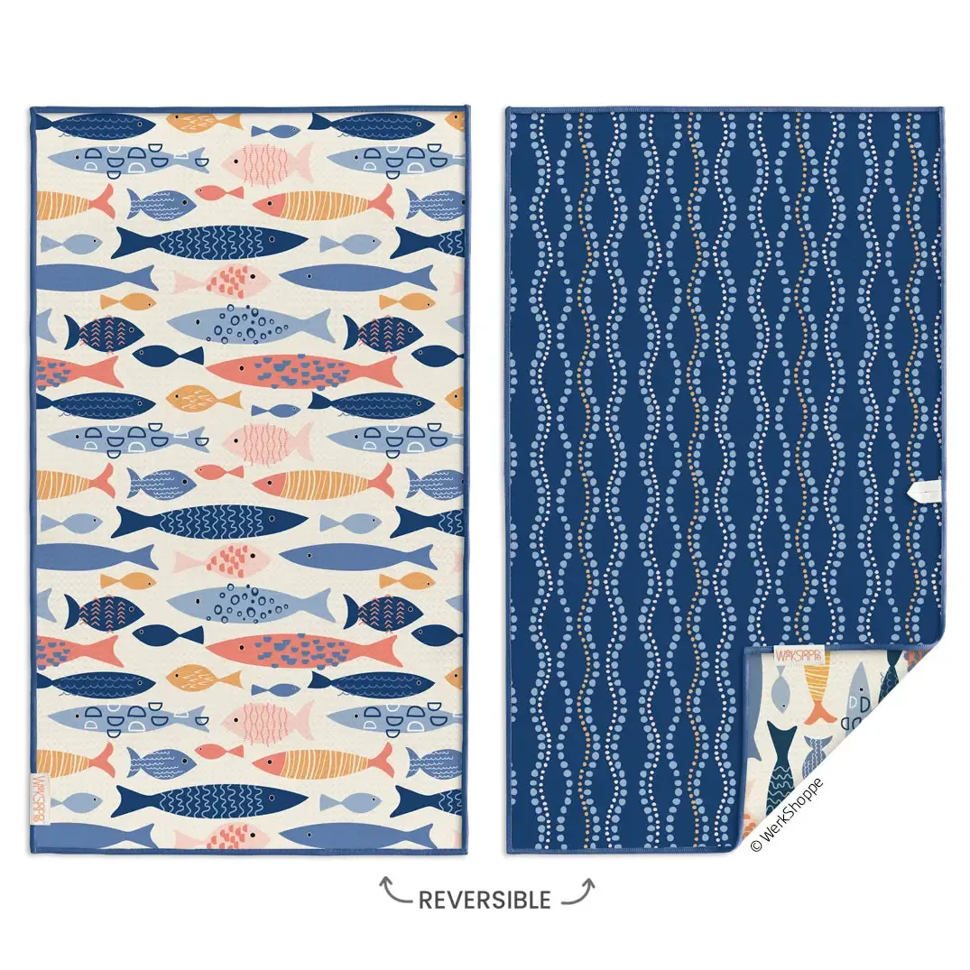 Microfiber Towel - School of Fish Microfiber Towel - School of Fish