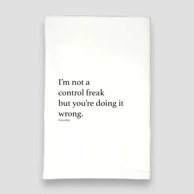 Control Freak Tea Towel Control Freak Tea Towel
