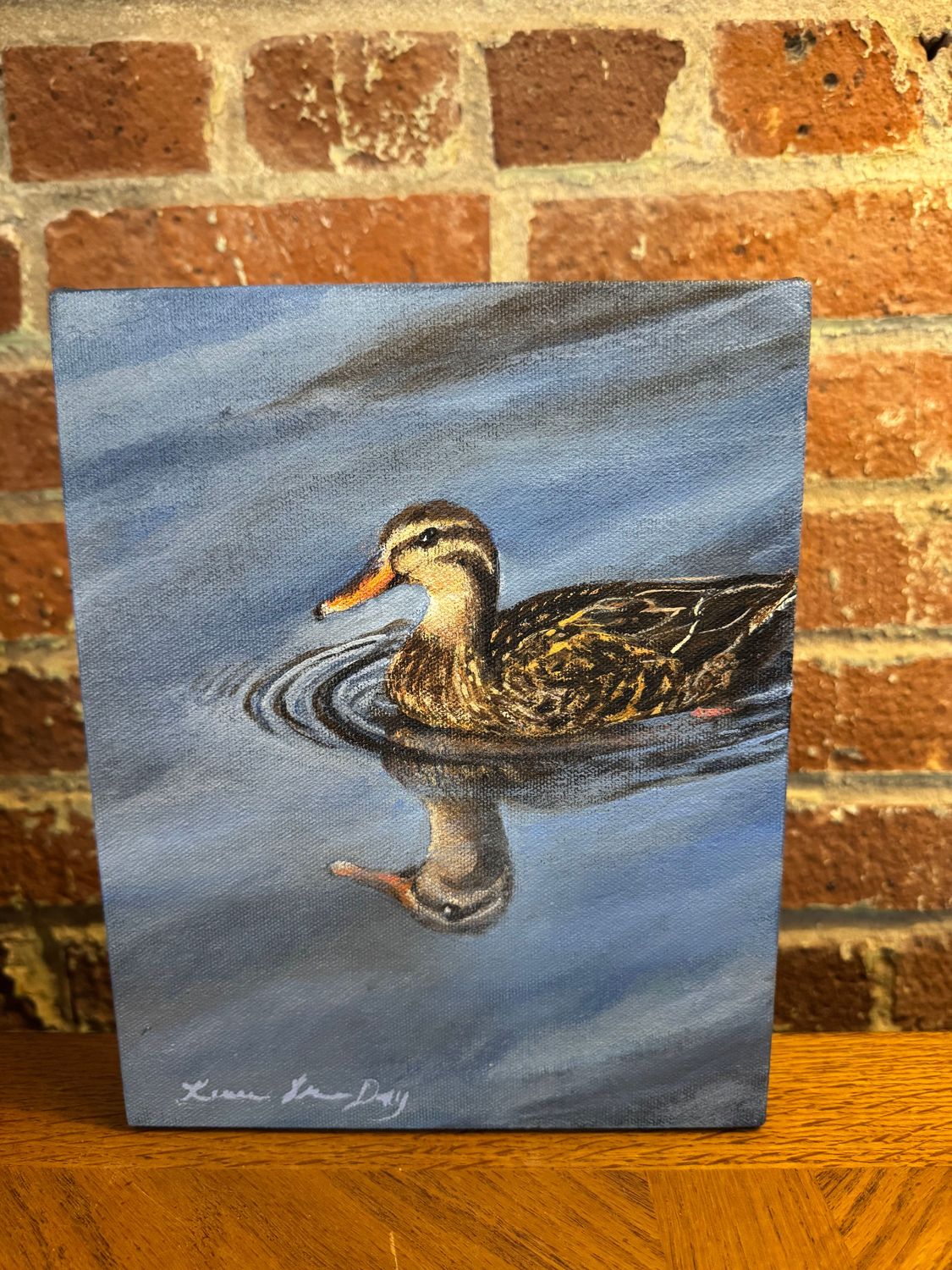 Duck on the Water - 8 x 10"T