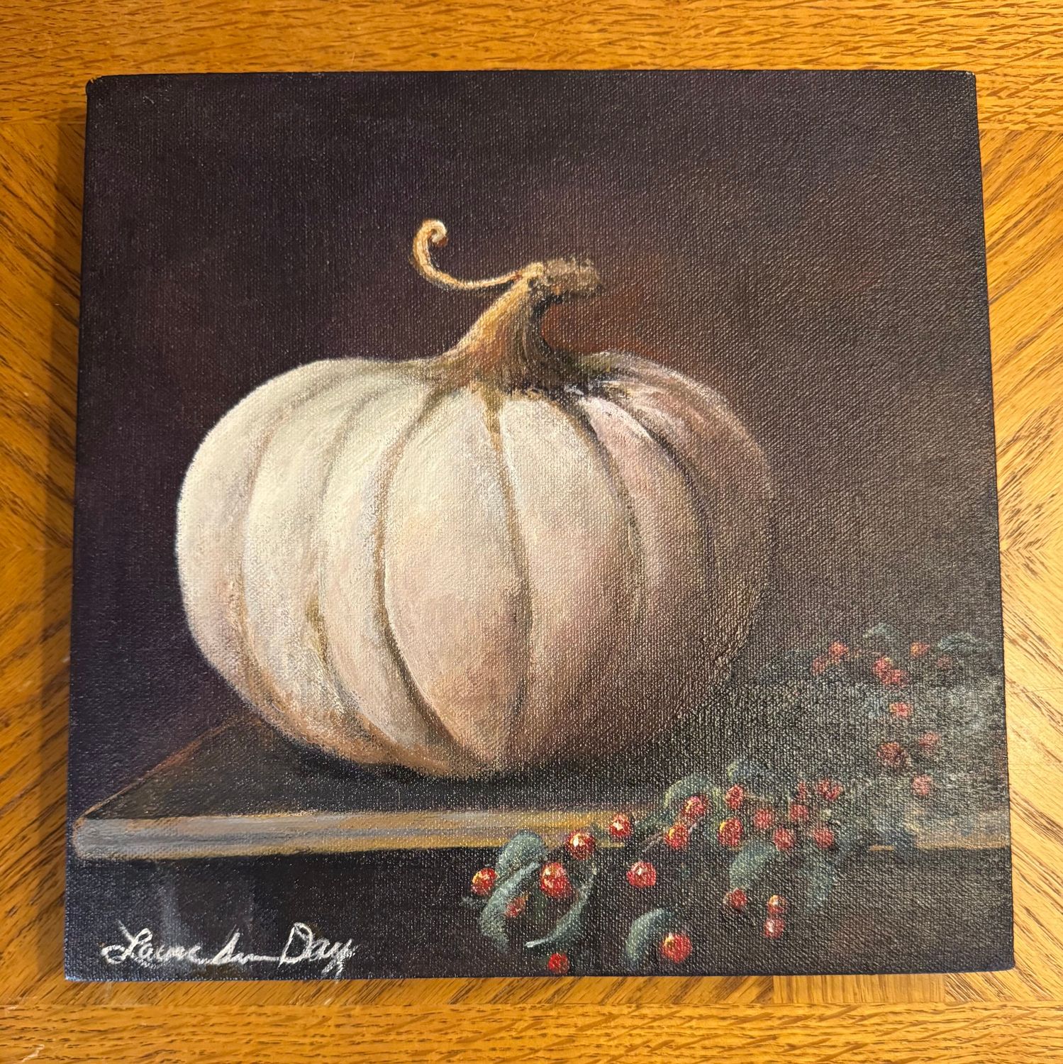 Fall into the Holidays - 10 x 10"T