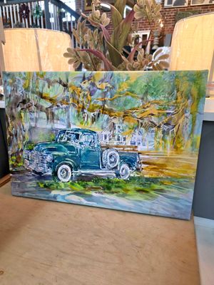 Kathy Morganelli - "Shady Parking in McClellanville, SC" - 20" x 14"T Kathy Morganelli - "Shady Parking in McClellanville, SC" - 20" x 14"T