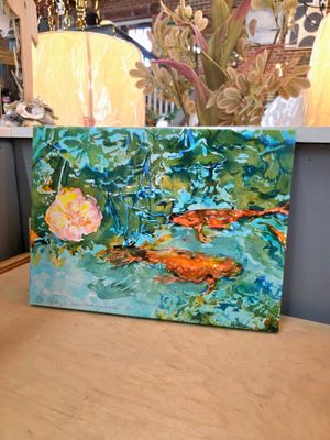 Kathy Morganelli - "Koi Single Blossom" at Irmo, SC Park - 14" x 10.25"T Kathy Morganelli - "Koi Single Blossom" at Irmo, SC Park - 14" x 10.25"T