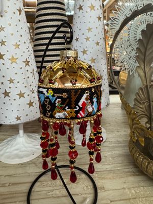 HANDMADE - Holiday Nativity Ornament/Stand NOT included HANDMADE - Holiday Nativity Ornament/Stand NOT included