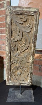 Repurposed Door Panel On Iron Stand III