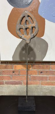 Clay Sculpture On Wooden Base II