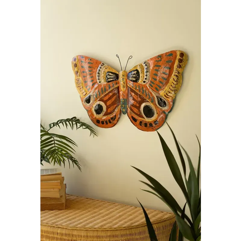 Painted Metal Butterfly Wall Art Painted Metal Butterfly Wall Art