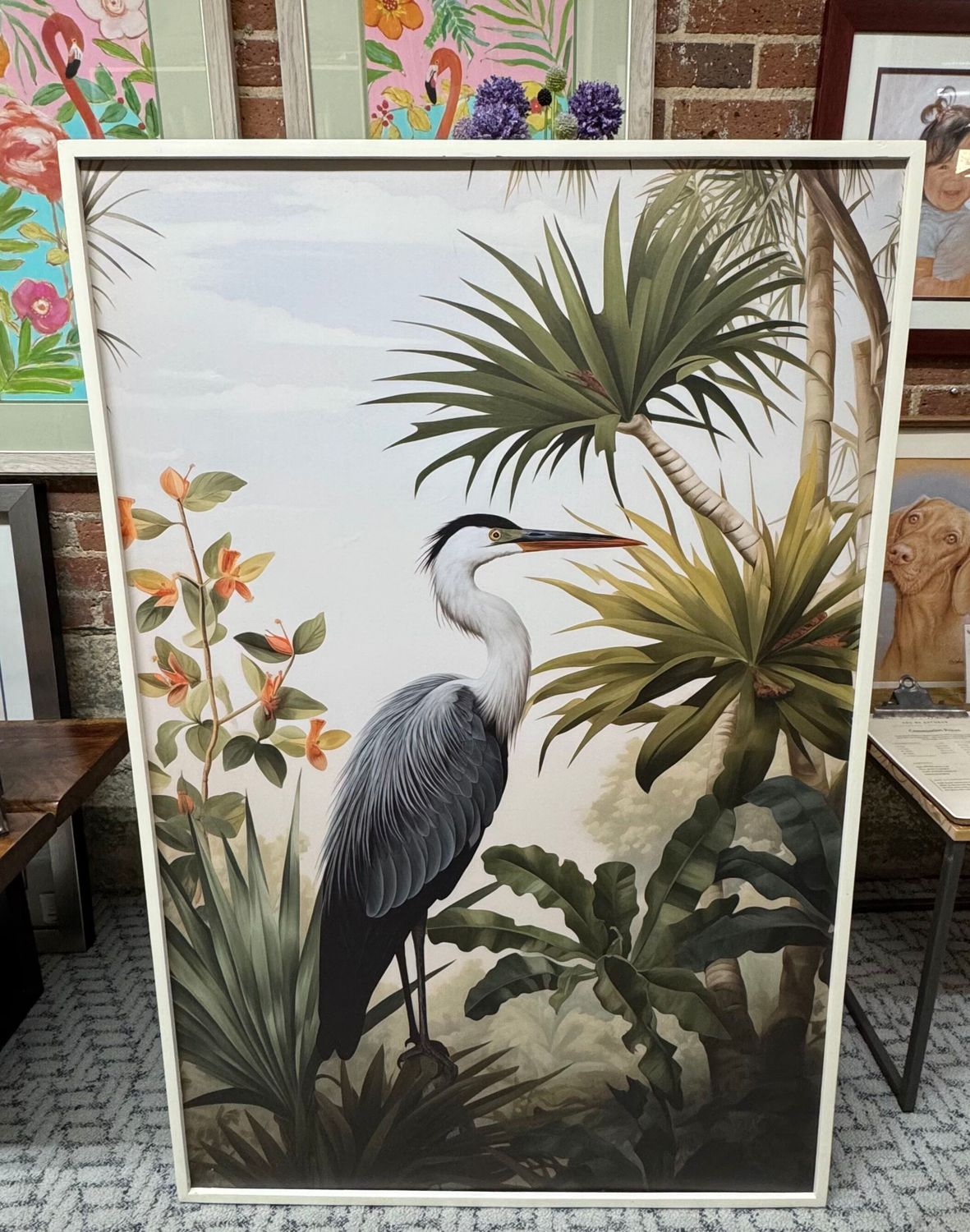 Framed Herron Print