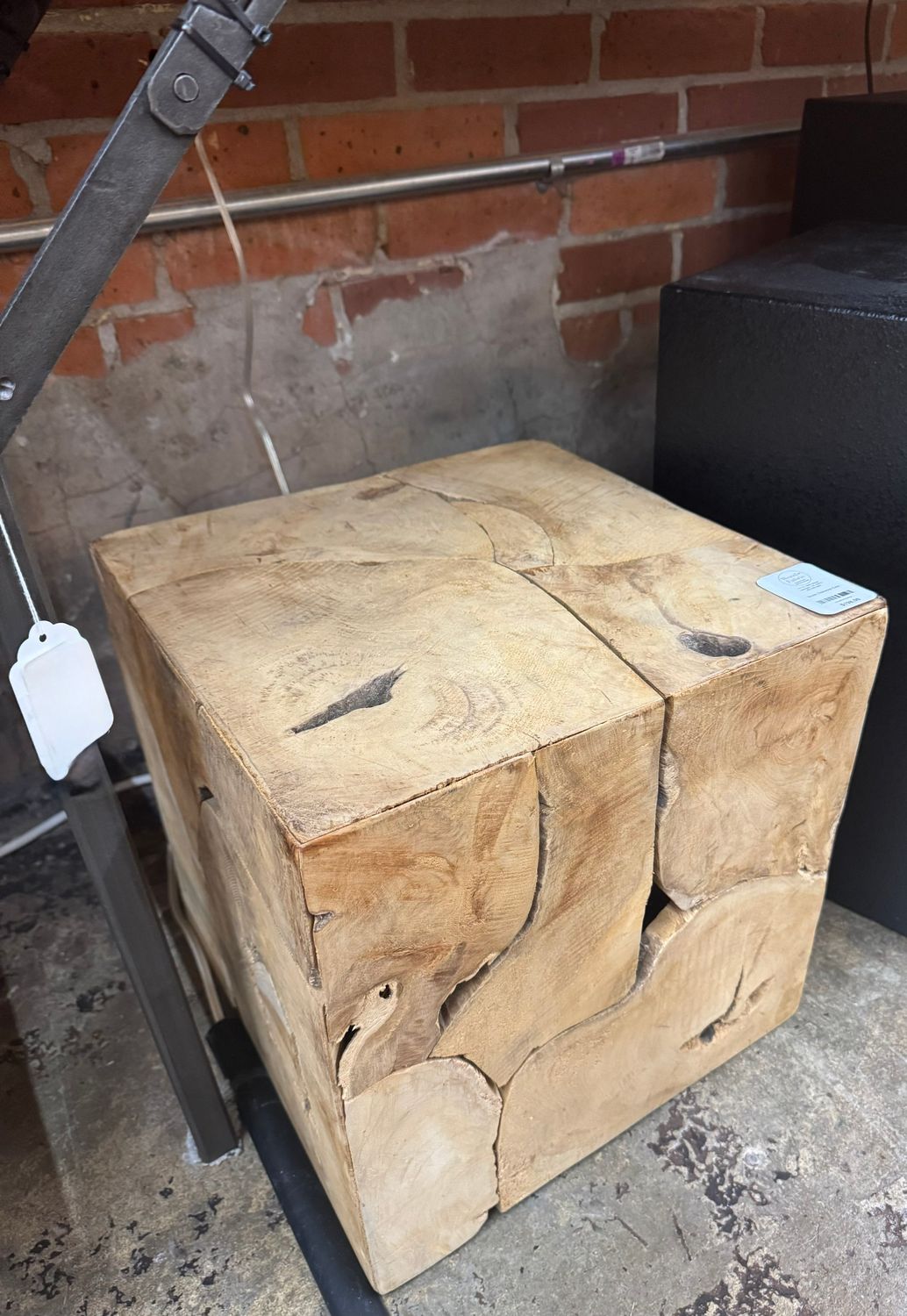 Rustic Teakwood Cube