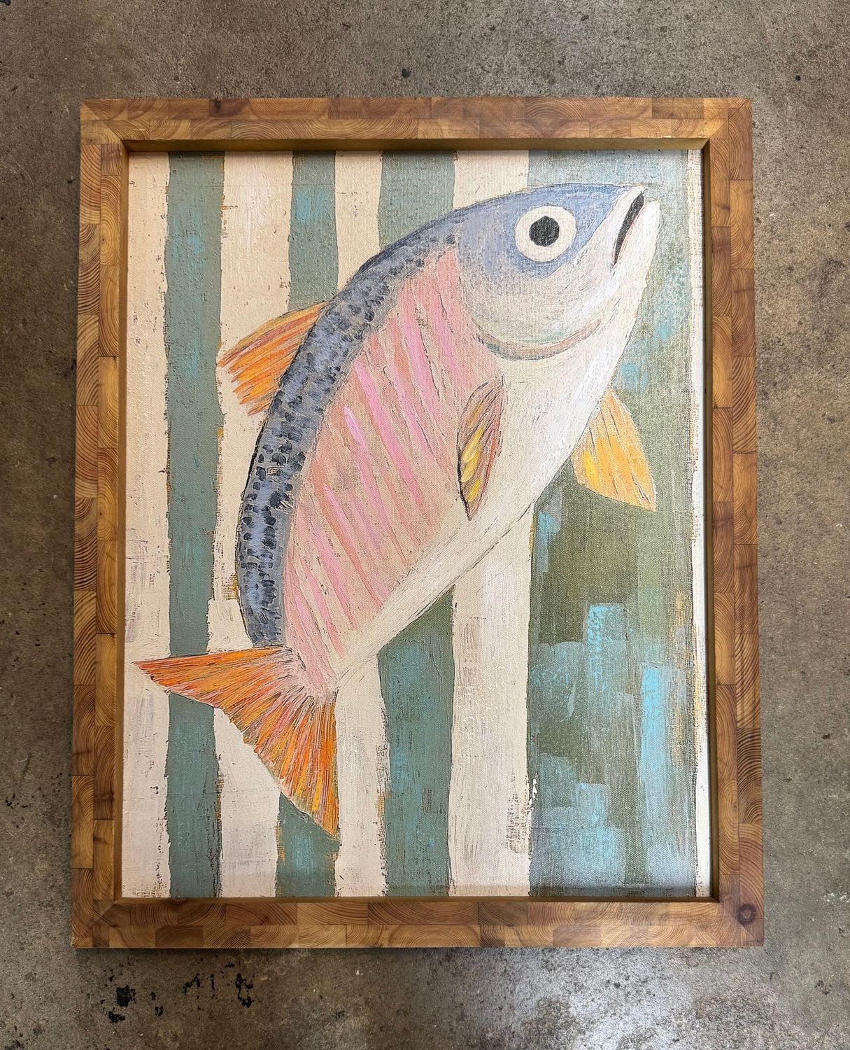 Framed Fish Painting I Framed Fish Painting I