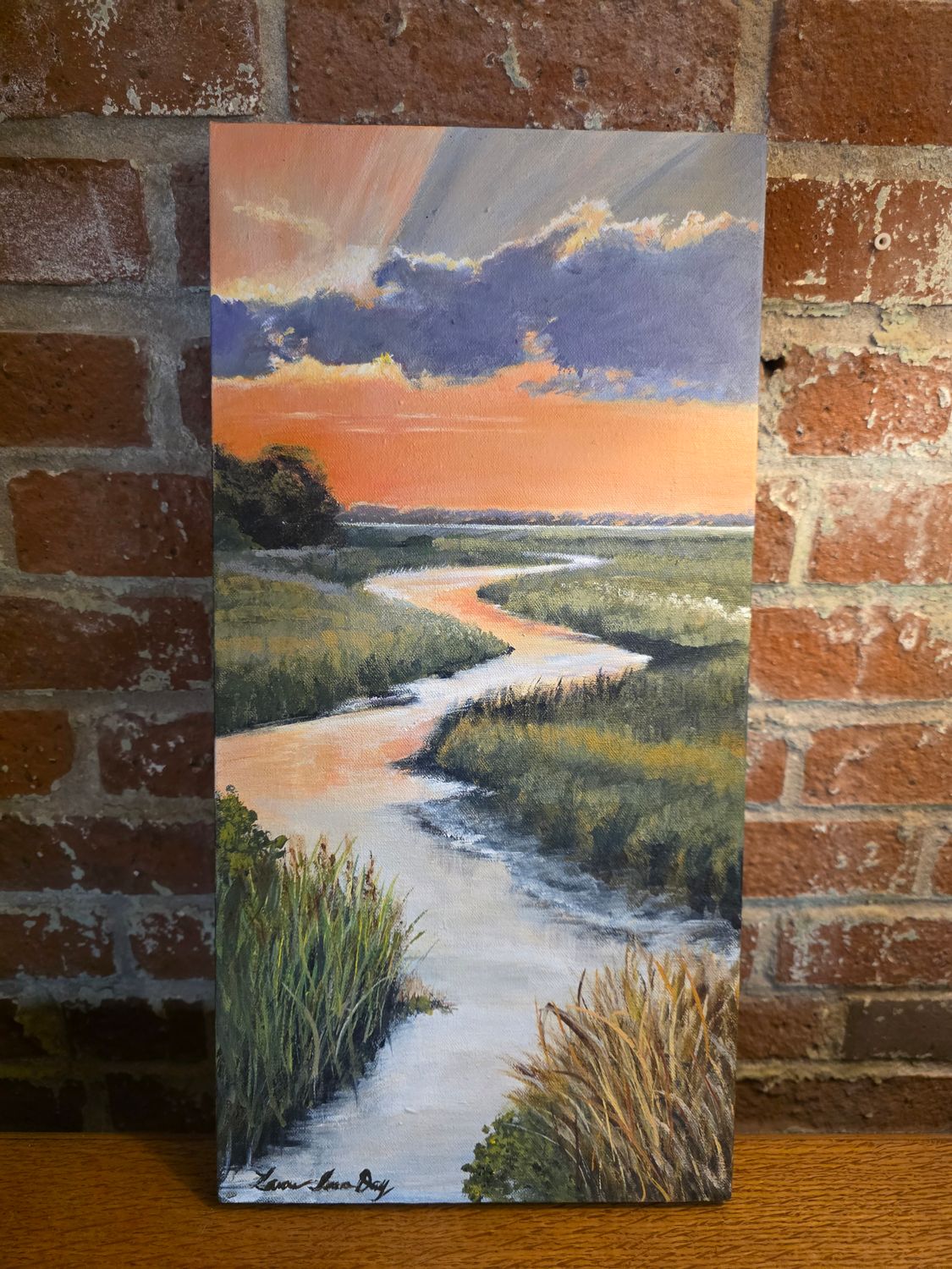 "Sunset Colors" Marsh 10" x 20.5"T "Sunset Colors" Marsh 10" x 20.5"T