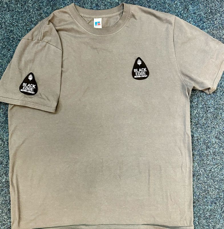 Grey Plectrum Logo Embroidered T-Shirts