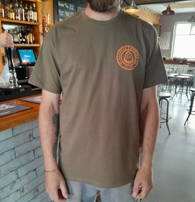 Blackedge Printed Logo T-Shirt - Green Orange