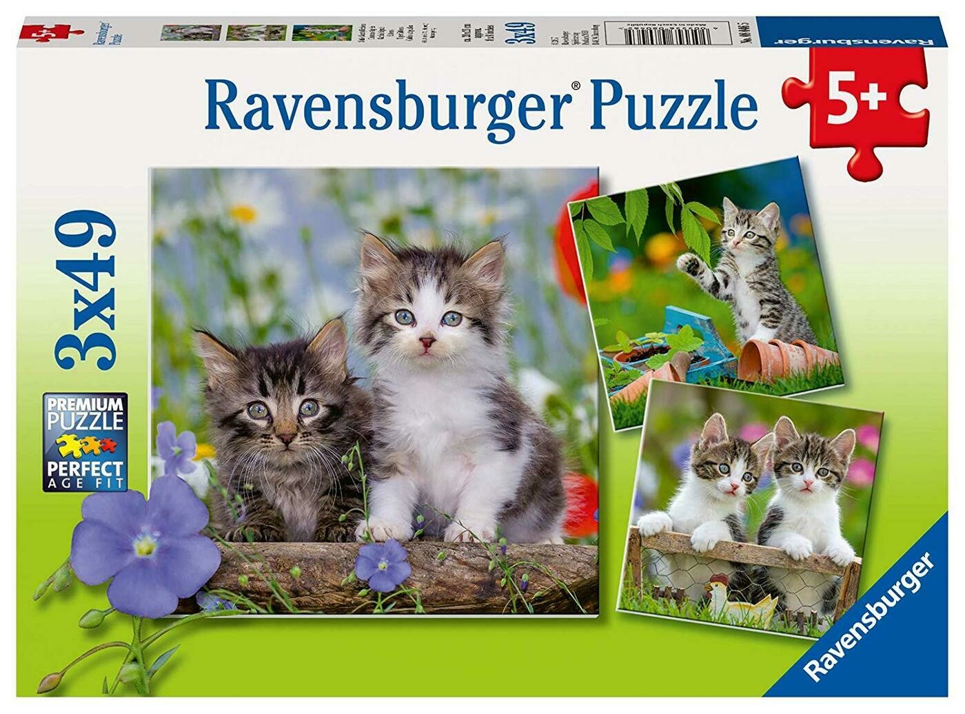 08046 Tigers Kittens 3x49 Puzzle