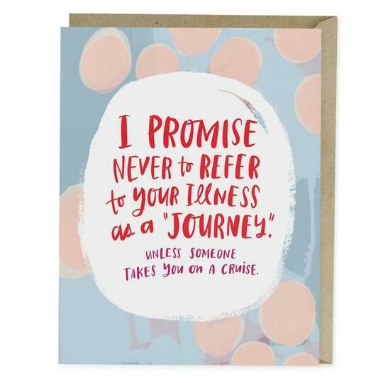 SALE: EMD Illness Is Not A Journey Card - (orig.$5)