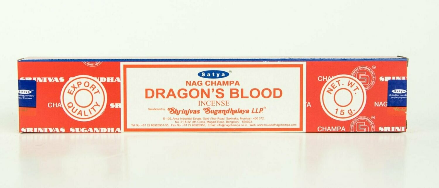 15g Dragons Blood Nag Champa Incense
