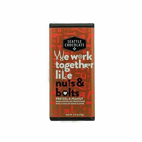 We Work Together Like Nuts & Bolts Seattle Chocolate Bar