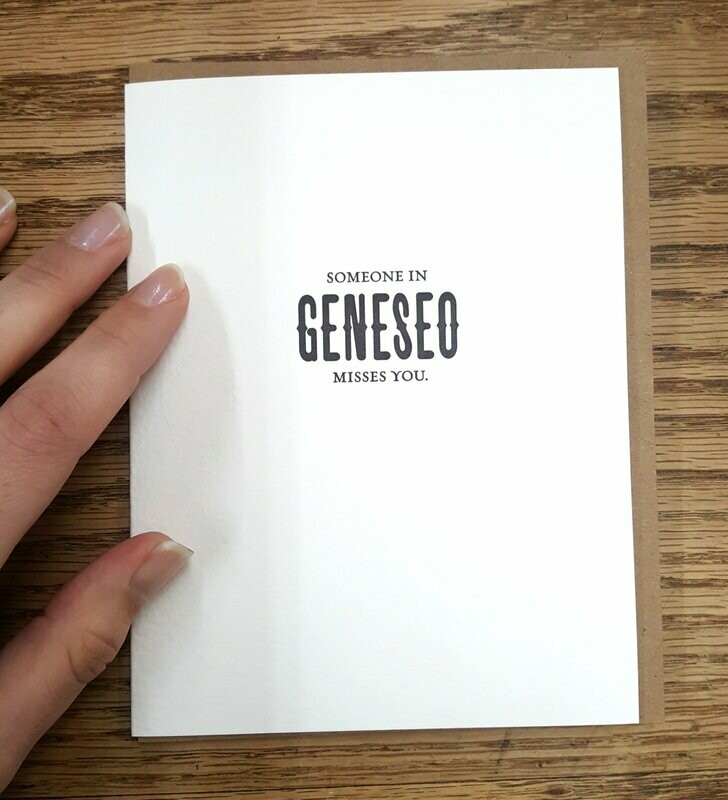 Someone in Geneseo Misses You Card
