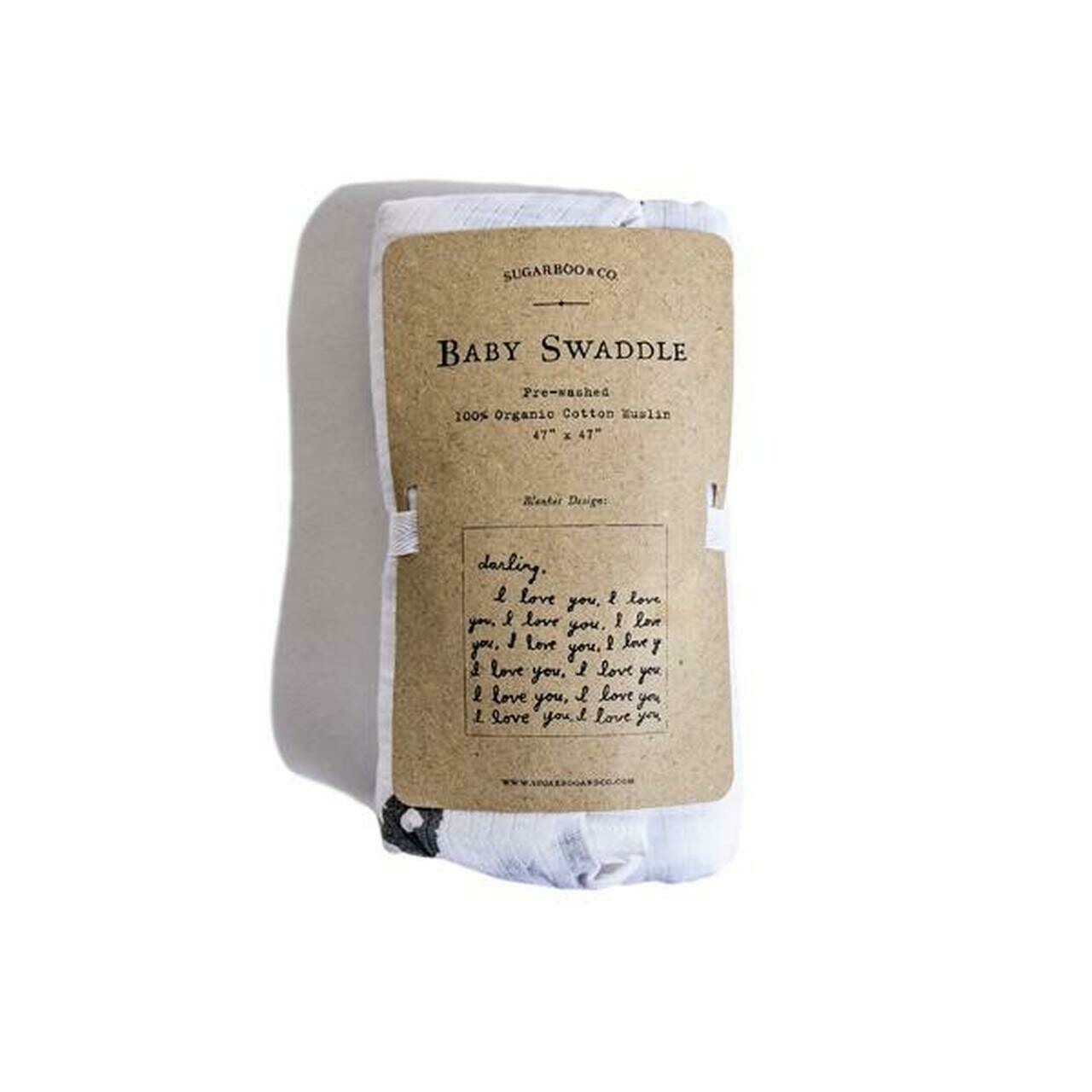 Letter For You Baby Swaddle Blanket - Sugarboo